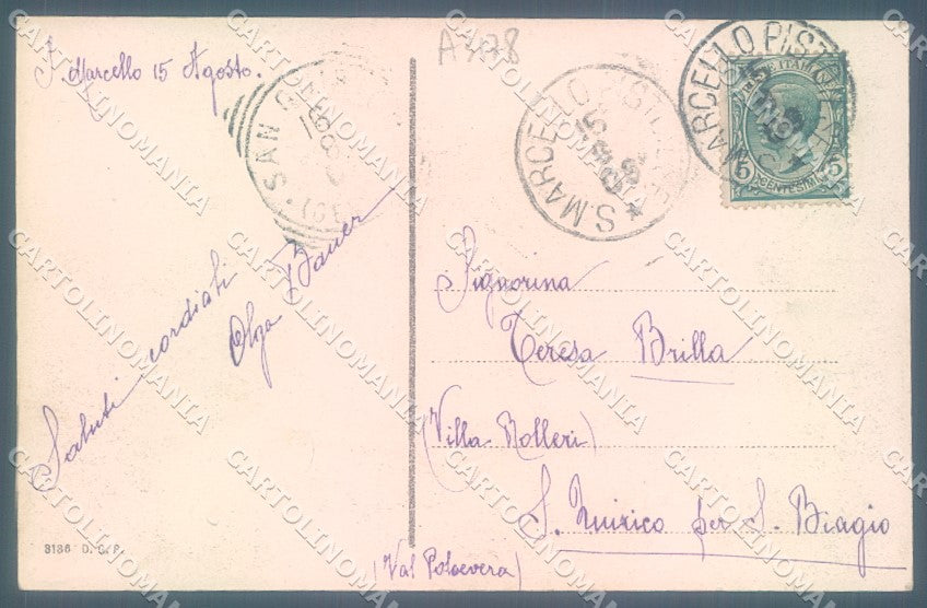 Pistoia San Marcello Pistoiese cartolina JK1163 – retro