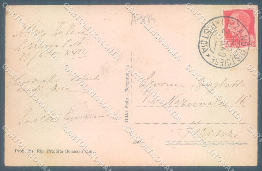 Pistoia Lizzano Pistoiese Pensione La Pace cartolina JK1168 – retro