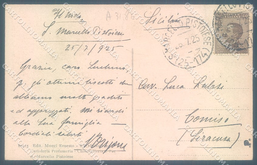 Pistoia San Marcello Pistoiese Nido cartolina JK1170 – retro