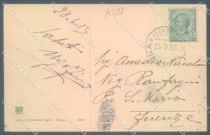 Pistoia San Marcello Pistoiese Gavinana Modiano 58364 cartolina JK1172 – retro