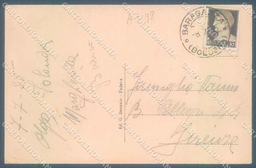 Bologna Baragazza Santuario Boccadirio cartolina JK1178 – retro