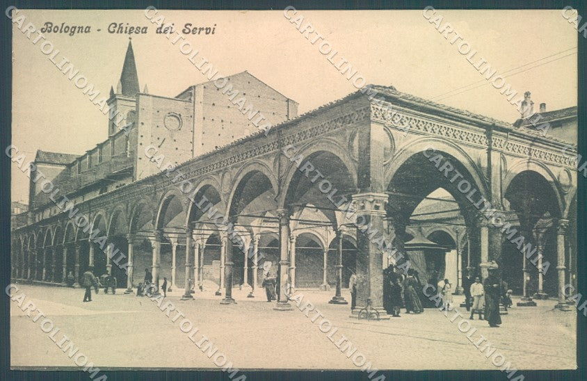 Bologna Città Chiesa dei Servi Portici cartolina JK1181 – fronte