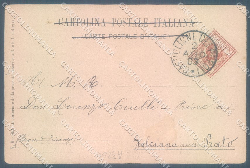 Bologna Castiglione dei Pepoli Boccadirio Viale Abeti PIEGHE cartolina JK1182 – retro