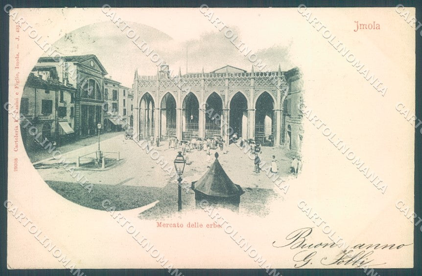 Bologna Imola Mercato delle Erbe cartolina JK1192 – fronte