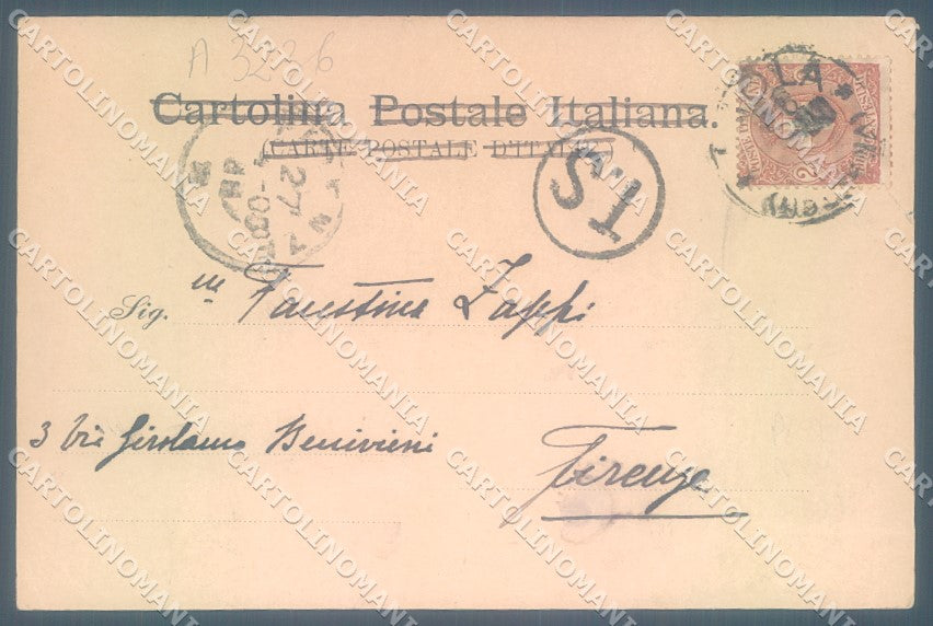Bologna Imola Palazzo Sersanti PIEGHINE cartolina JK1194 – retro