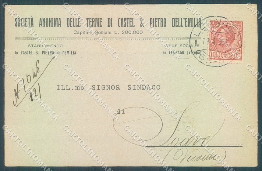 Bologna Castel San Pietro cartolina commerciale JK1199 – fronte