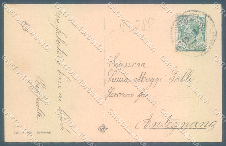 Livorno Elba Portoferraio Villa Napoleonica cartolina JK1208 – retro