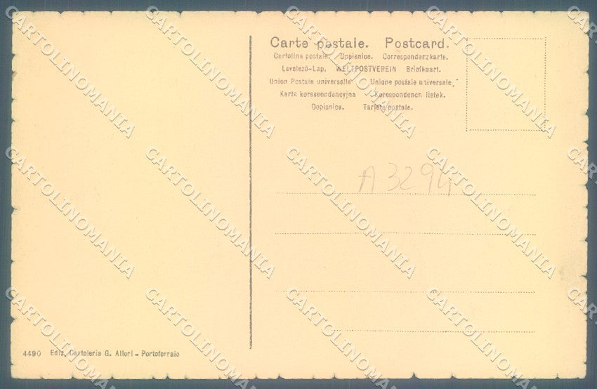 Livorno Elba Portoferraio S. Martino Villa Napoleonica cartolina JK1212 – retro