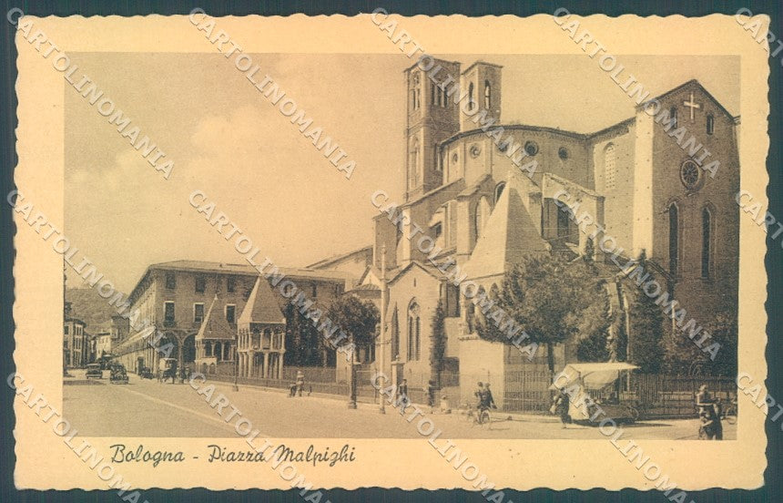 Bologna Città Piazza Malpighi Chiesa cartolina JK1217 – fronte