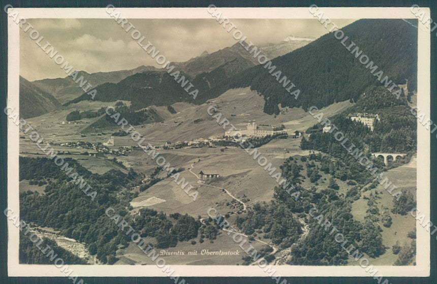 Svizzera Swiss Canton Grigioni Disentis Foto PIEGA ANGOLO cartolina JK1220 – fronte