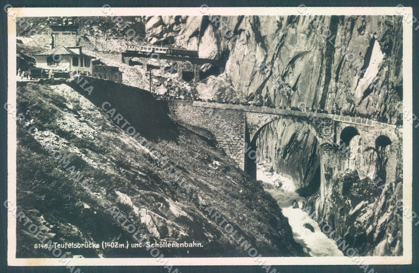Svizzera Swiss Canton Uri Andermatt Teufelsbrucke Foto cartolina JK1224 – fronte