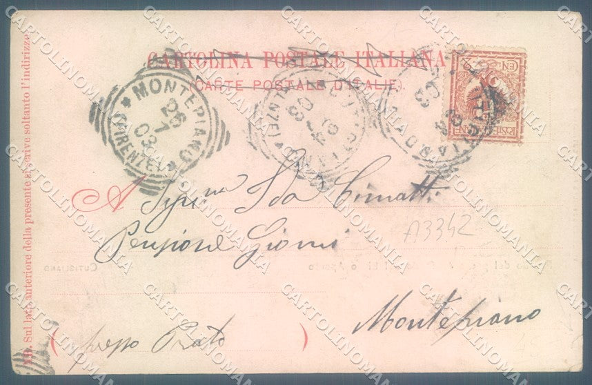 Pistoia Cutigliano STRAPPINO cartolina JK1232 – retro