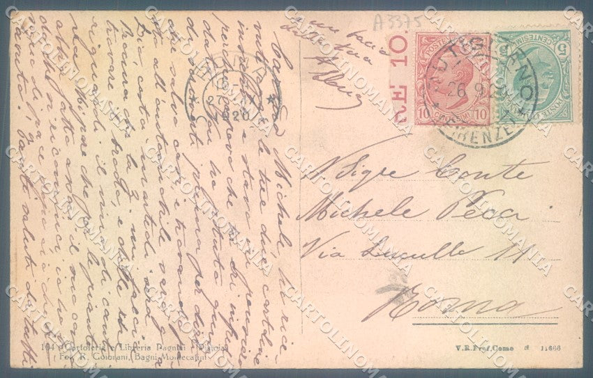 Pistoia Cutigliano cartolina JK1246 – retro