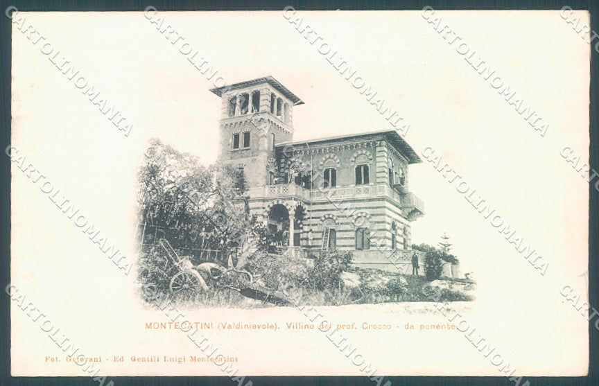 Pistoia Montecatini Villino Prof. Grocco cartolina JK1256 – fronte