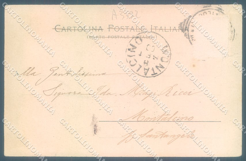 Pistoia Montecatini Bagni saluto da cartolina JK1257 – retro