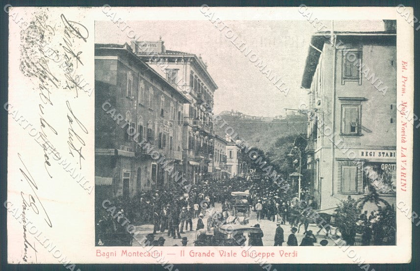 Pistoia Montecatini Viale Giuseppe Verdi cartolina JK1258 – fronte