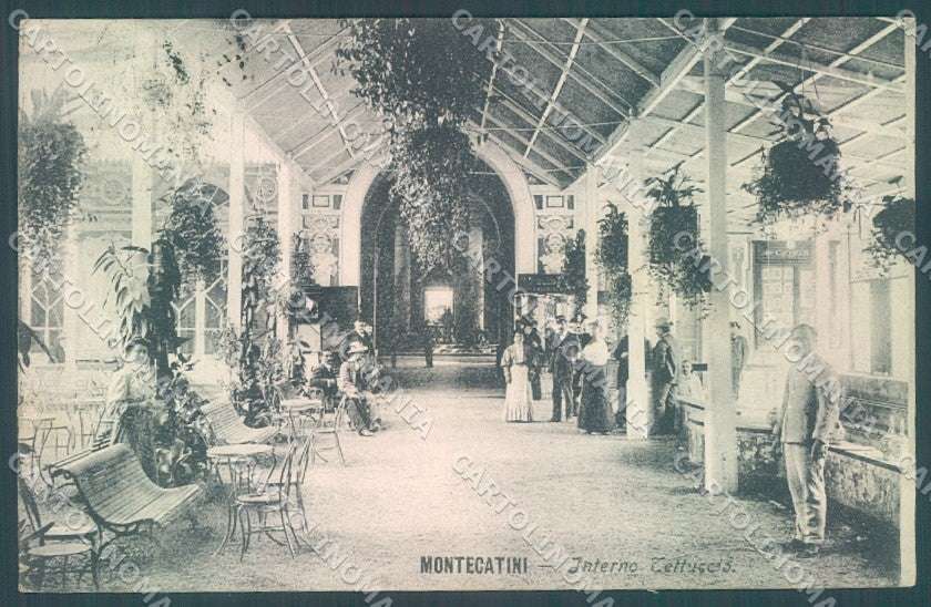 Pistoia Montecatini Interno Tettuccio cartolina JK1259 – fronte