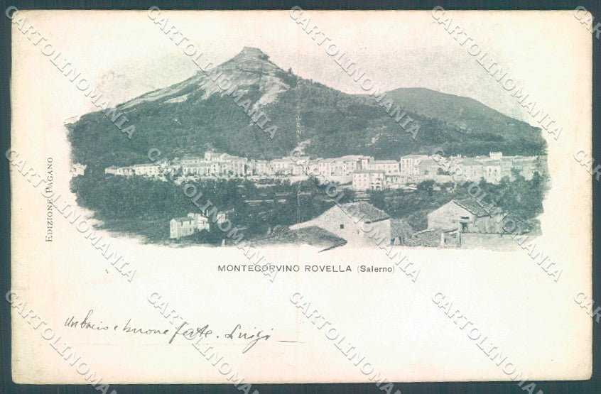 Salerno Montecorvino Rovella PIEGATA cartolina JK1265 – fronte