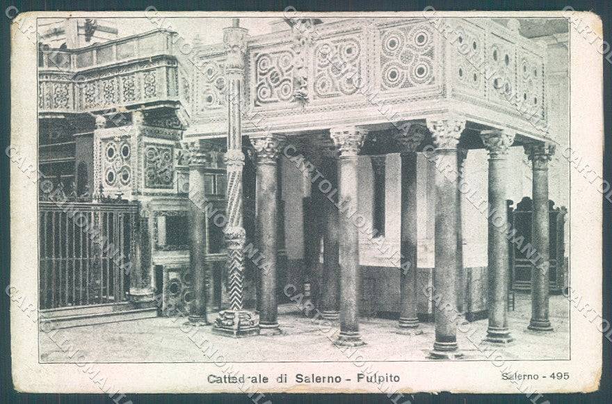 Salerno Città Pulpito Cattedrale ABRASA cartolina JK1275 – fronte