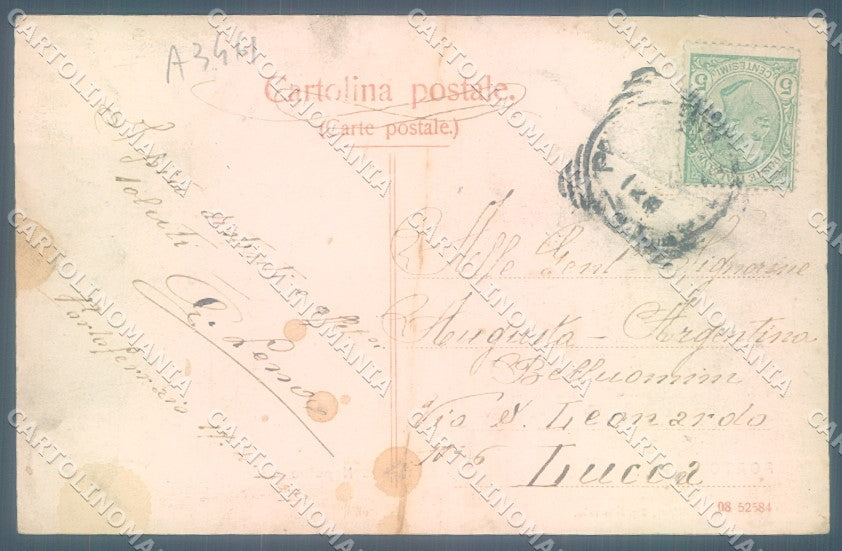 Livorno Elba Portoferraio Villa Napoleonica ABRASA MACCHIE cartolina JK1278 – retro