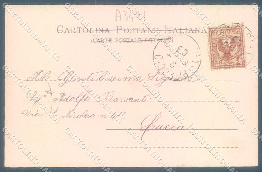Pistoia Città La Collina Pistoiese Albergo Trattoria cartolina JK1280 – retro