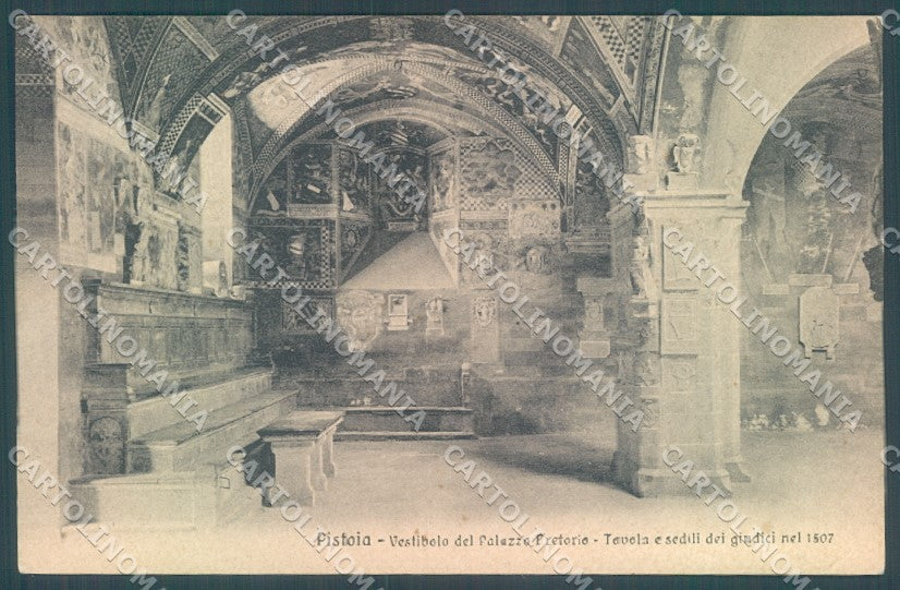 Pistoia Città Vestibolo Palazzo Pretorio cartolina JK1292 – fronte