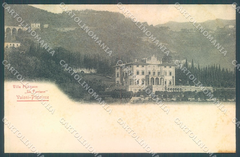 Pistoia Vaioni Villa Philipson Stengel 23509 cartolina JK1310 – fronte