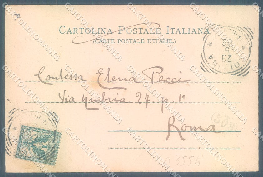 Pistoia Città Collina Albergo Trattoria cartolina JK1323 – retro
