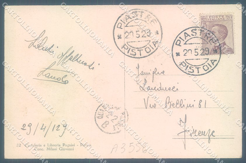 Pistoia Piastre cartolina JK1324 – retro