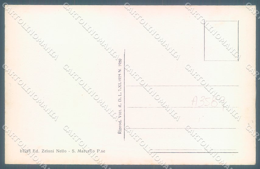 Pistoia San Marcello Pistoiese Via Nazionale cartolina JK1331 – retro