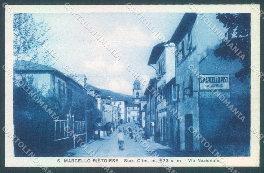Pistoia San Marcello Pistoiese Via Nazionale cartolina JK1332 – fronte