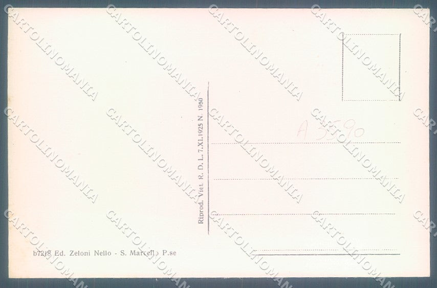 Pistoia San Marcello Pistoiese Via Nazionale cartolina JK1332 – retro