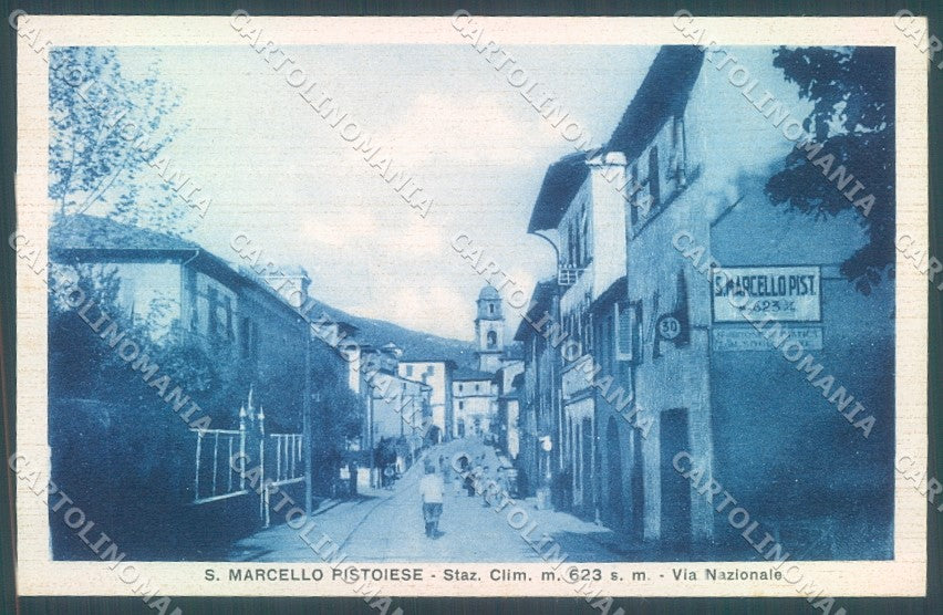 Pistoia San Marcello Pistoiese Via Nazionale cartolina JK1339 – fronte