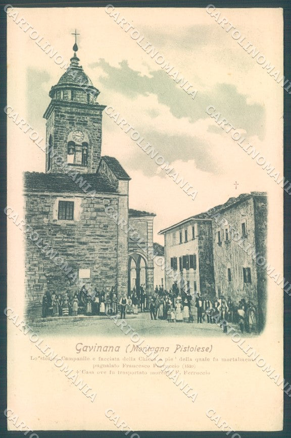 Pistoia San Marcello Pistoiese Gavinana Campanile Chiesa cartolina JK1342 – fronte