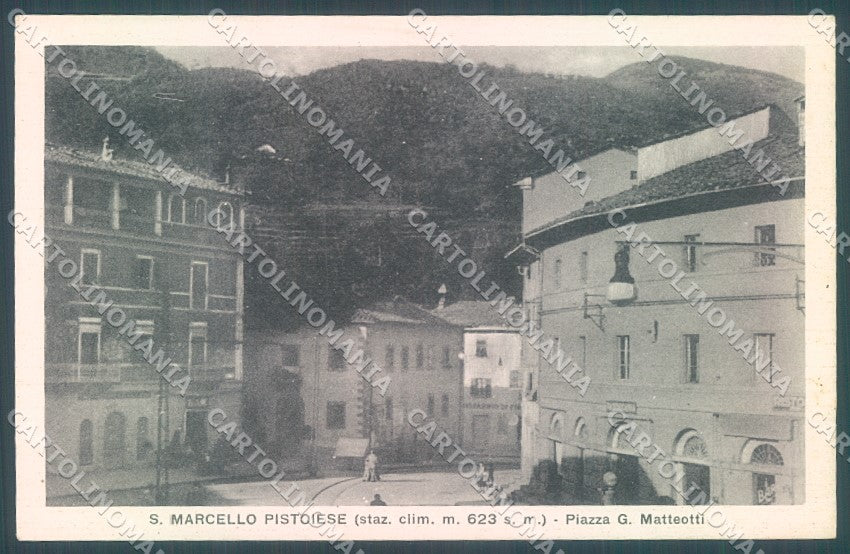 Pistoia San Marcello Pistoiese Piazza Matteotti cartolina JK1344 – fronte