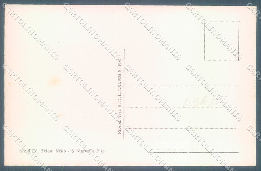 Pistoia San Marcello Pistoiese Via Nazionale cartolina JK1346 – retro