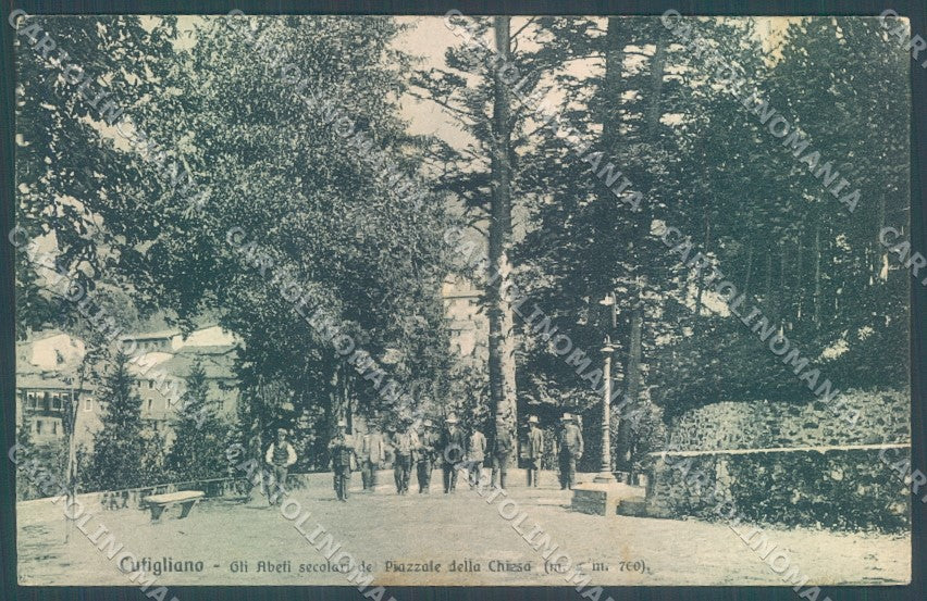 Pistoia Cutigliano Piazzale Chiesa Abeti Secolari cartolina JK1349 – fronte