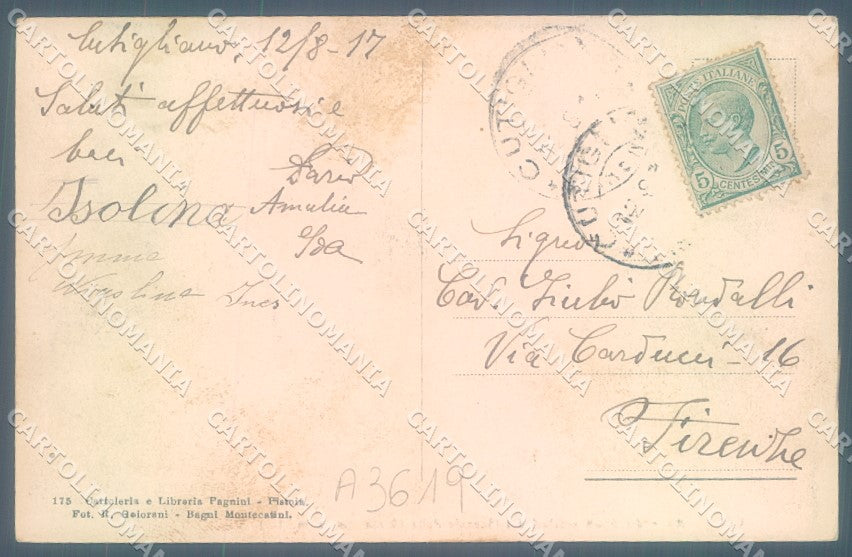 Pistoia Cutigliano Piazzale Chiesa Abeti Secolari cartolina JK1349 – retro