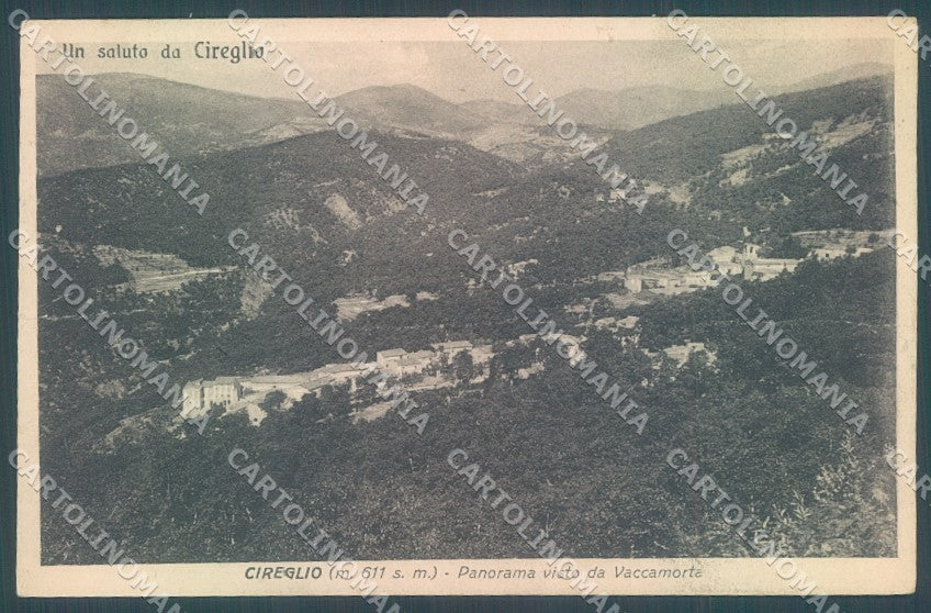 Pistoia Cireglio saluto da PIEGA cartolina JK1357 – fronte