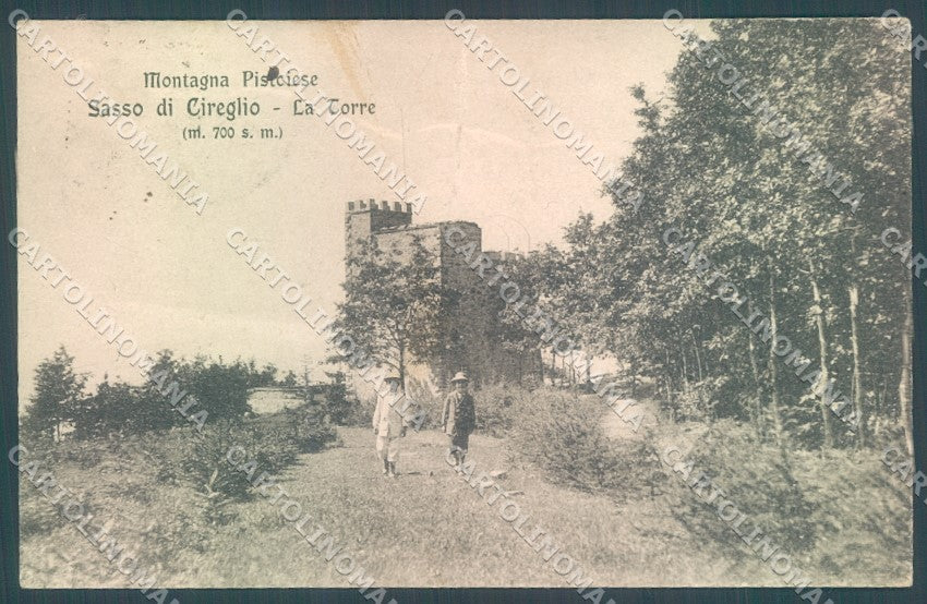 Pistoia Cireglio Castello Torre Modiano 58338 PIEGATA cartolina JK1358 – fronte