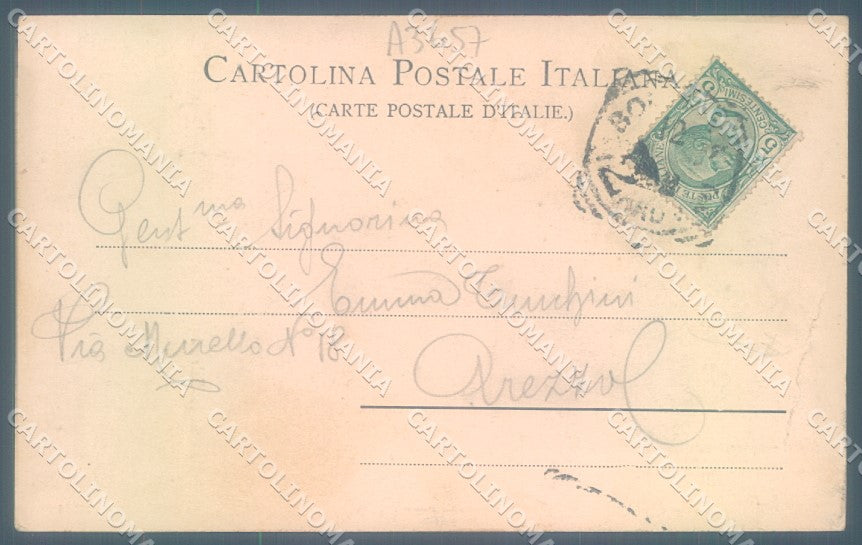 Bologna Città Monumento Galvani Stengel 11714 PIEGA cartolina JK1363 – retro