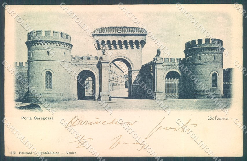 Bologna Città Castello Porta Saragozza cartolina JK1367 – fronte