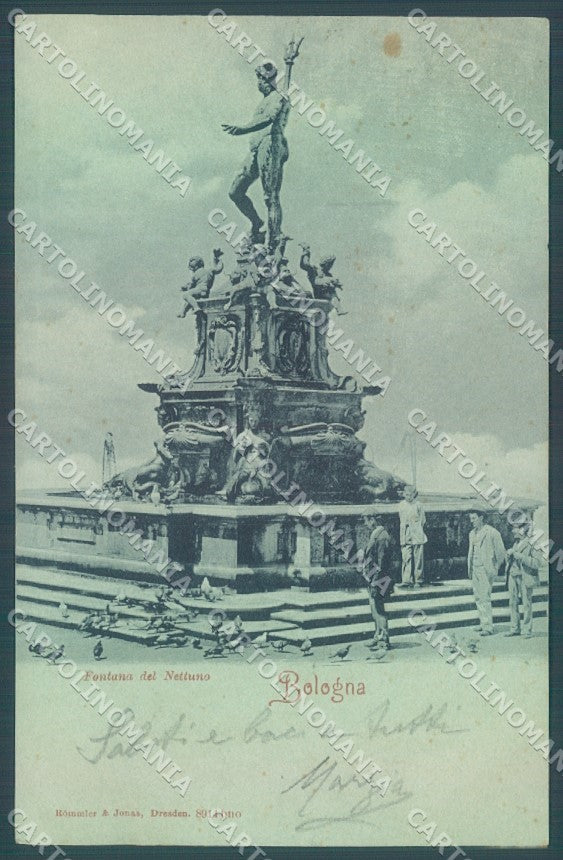 Bologna Città Fontana del Nettuno Rommler 8914 cartolina JK1370 – fronte