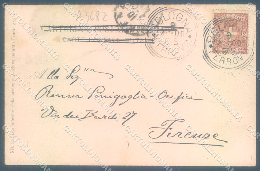 Bologna Città Torri Asinelli Garisenda cartolina JK1373 – retro