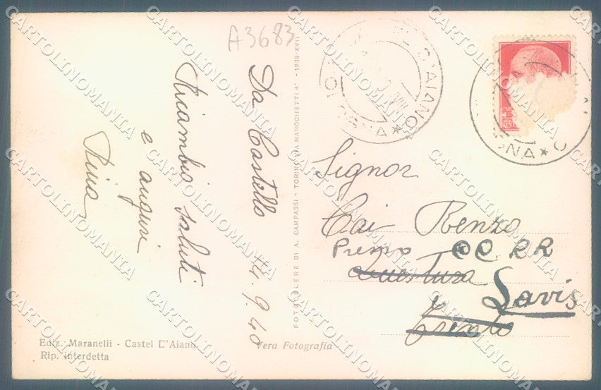 Bologna Castel d'Aiano Foto cartolina JK1374 – retro
