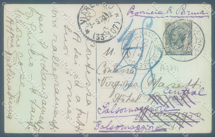 Pistoia Serrabassa Abetone cartolina JK1386 – retro