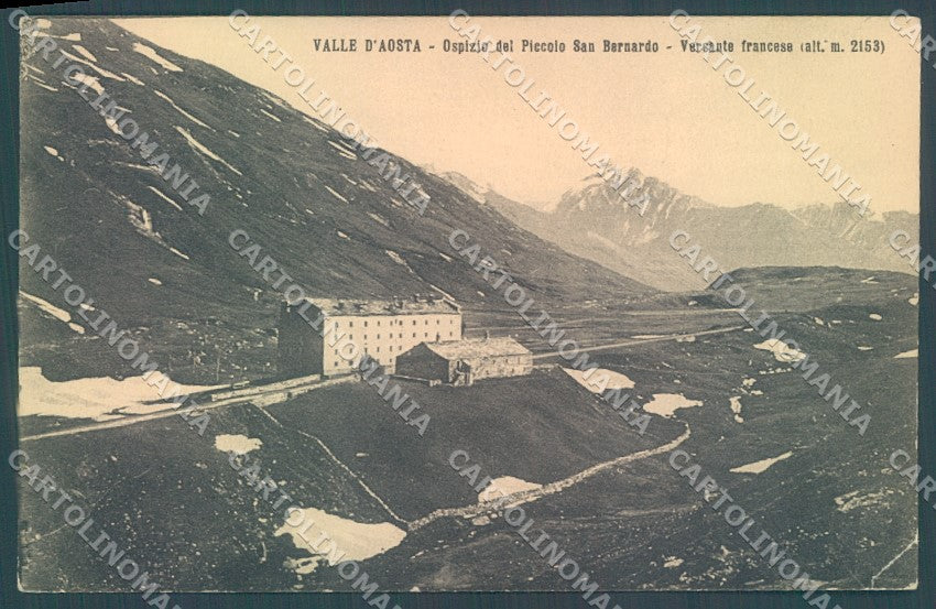 Aosta Città Piccolo San Bernardo Ospizio PIEGA ANGOLO cartolina JK1388 – fronte