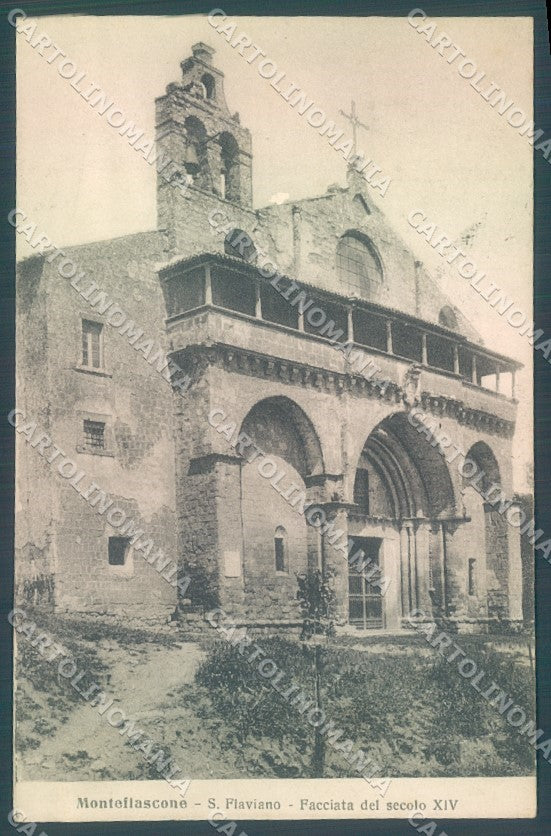 Viterbo Montefiascone Chiesa San Flaviano cartolina JK1396 – fronte