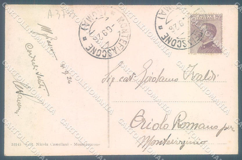 Viterbo Montefiascone Chiesa San Flaviano cartolina JK1396 – retro
