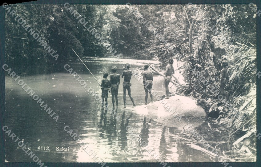 Singapore Sakai Ethnic RPPC real photo postcard JK1404 – fronte